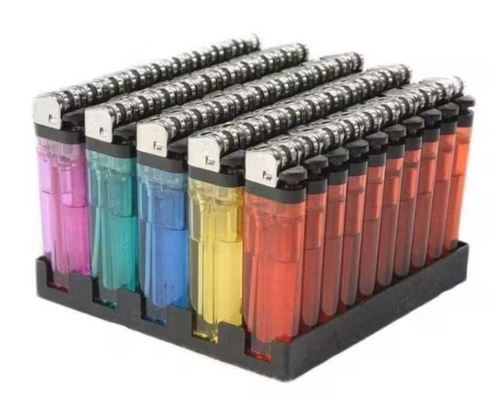 1 boxes of Neon gas lighters with colorful designs
