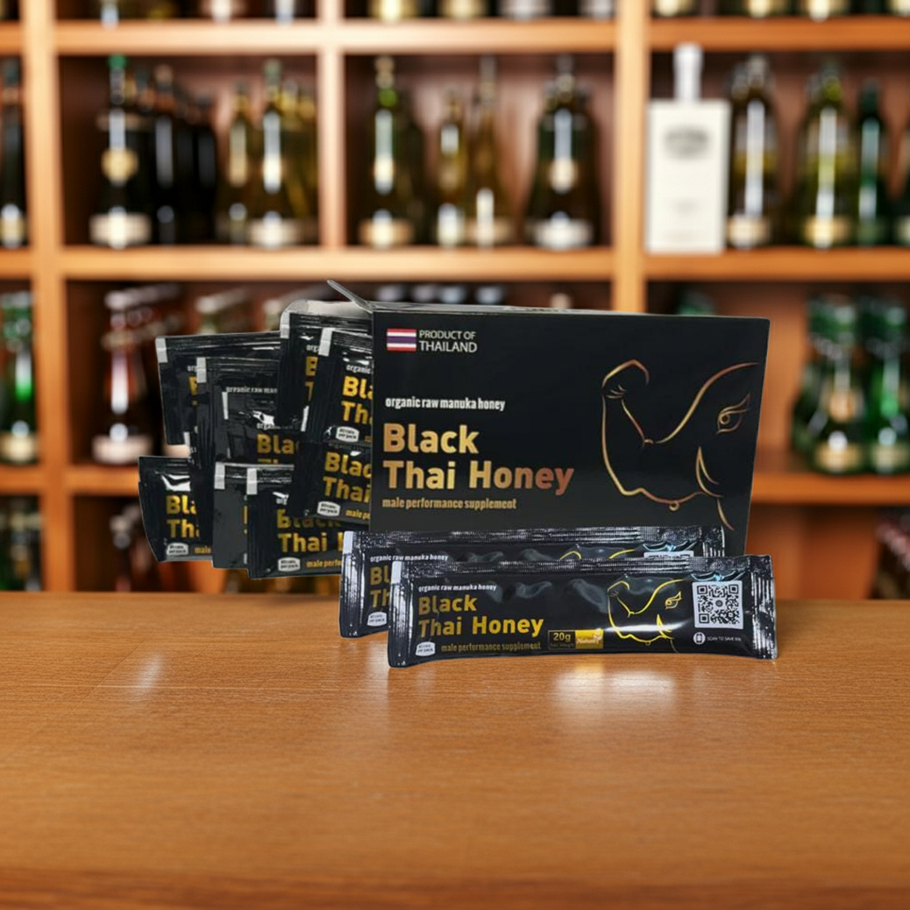 Black Thai Honey 10 Pack – Organic Raw Manuka Honey for Natural Energy
